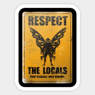 Mothman, Point Pleasant, West Virginia, Respect the Locals Sticker